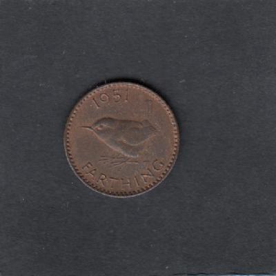 Beschrijving: 1 Farthing  GEORGIUS VI